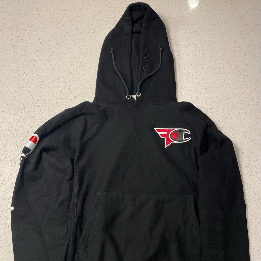 Faze x Champion Limited 1st Edition Hoodie - Black - Mens’ Size Small S